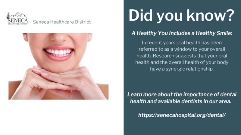 Dental Health Image, Did you know a healthy you includes a healthy smile. 