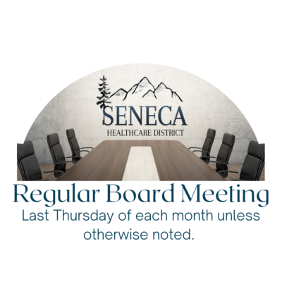 Image or board table with chairs, Regular Board Meeting, Last Thursday of each month unless otherwise noted. 