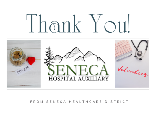Seneca Healthcare District “Graciously Thanks” Seneca Hospital Auxiliary   